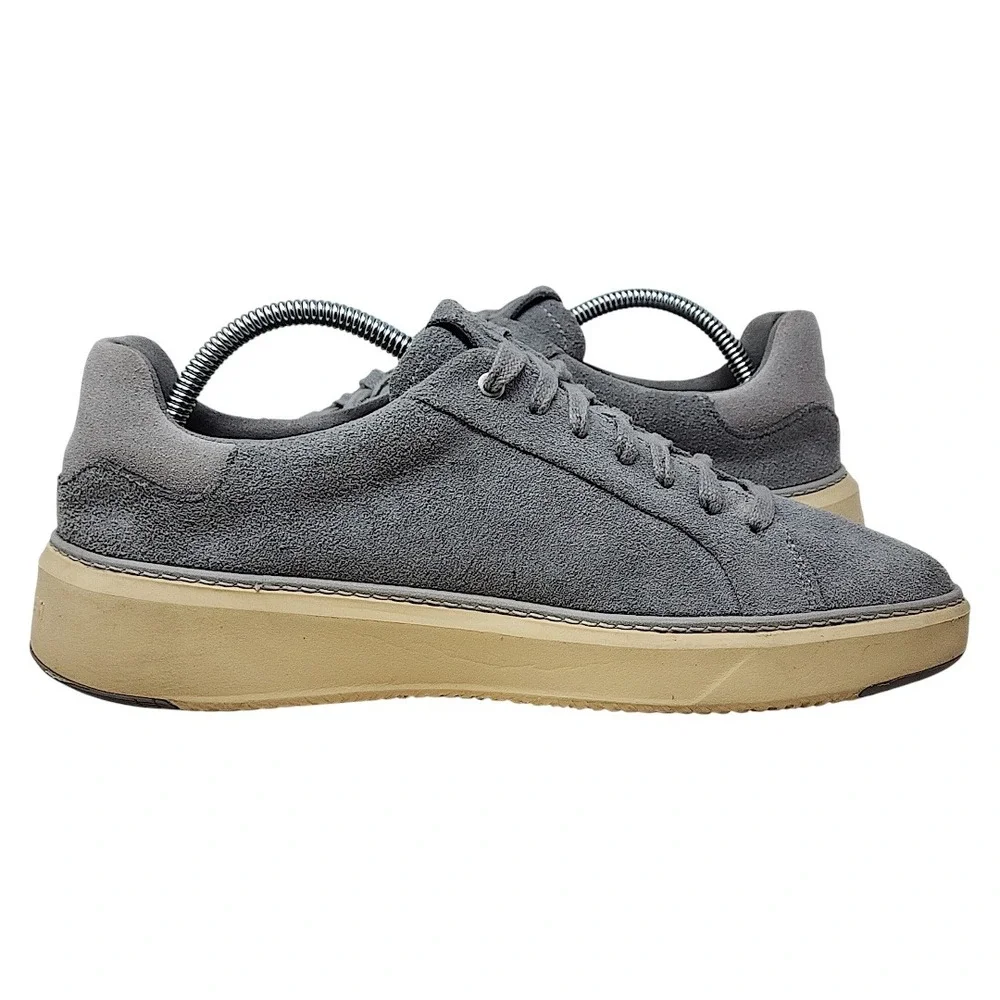 Cole Haan GrandPro 360 Topspin 8W Mens Grey Suede Low Top Sneakers C36116‎ Wide